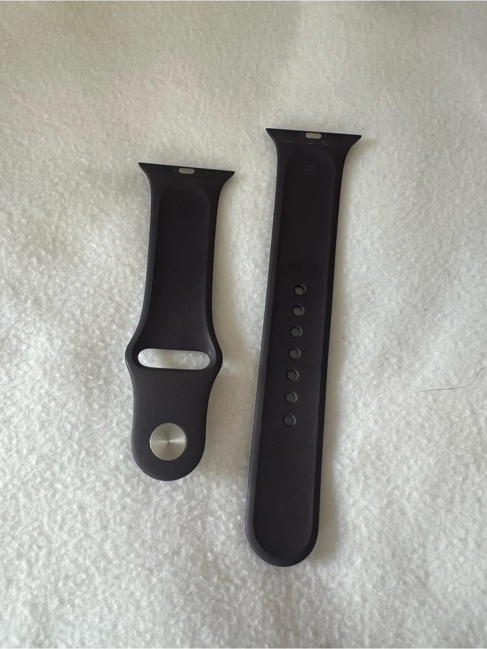 Apple Dark Purple Silicone Sport Band with Silver Hardware
